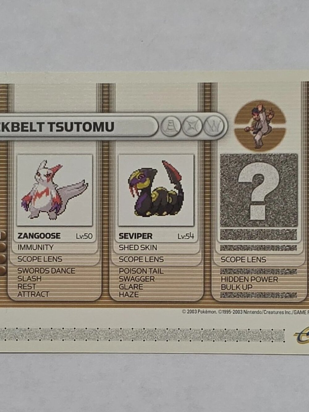 Blackbelt Tsutomu 035/048 - Pokemon Battle e-Card